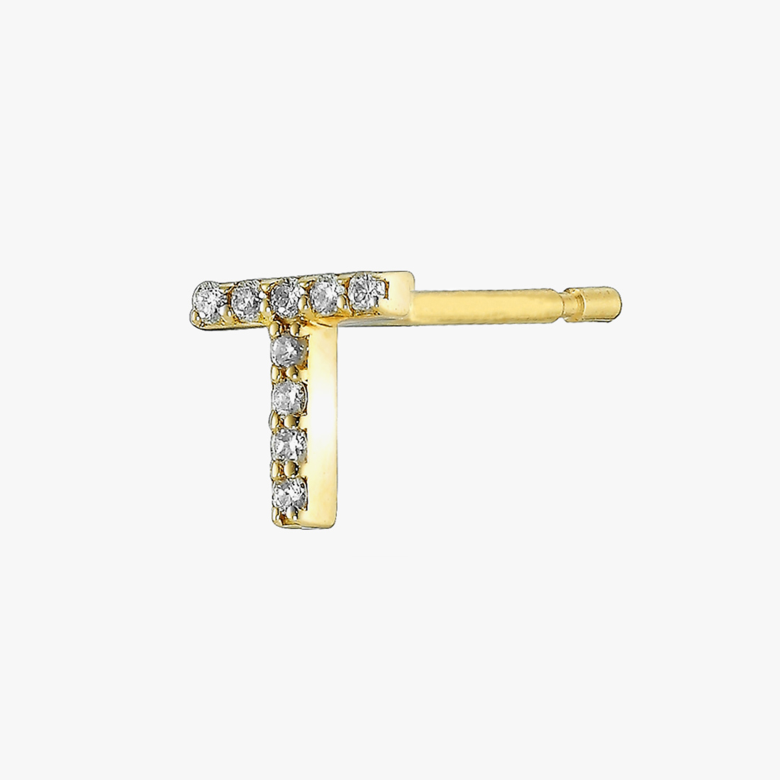 SJX W】DIAMOND INITIAL PIERCED EARRING (T)(6ZP5044)｜SJX公式ONLINE 