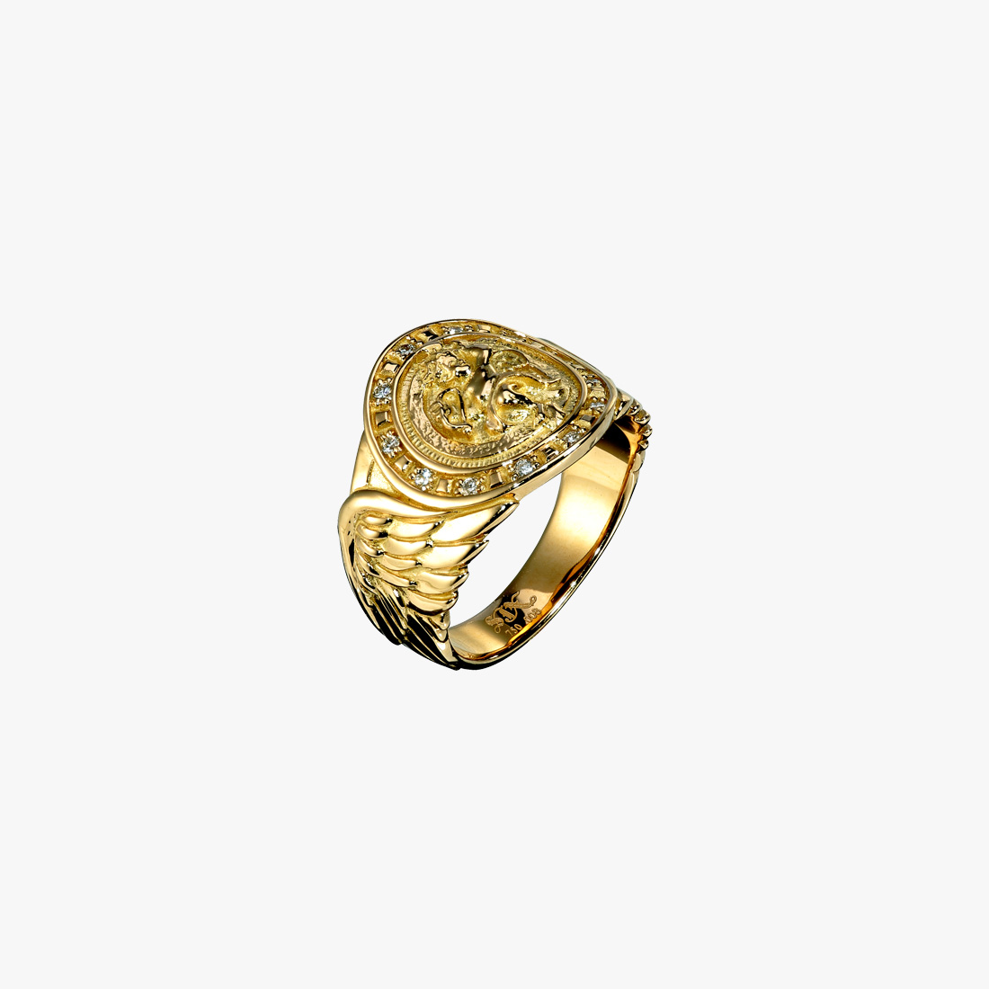 CUPID COIN RING, , large