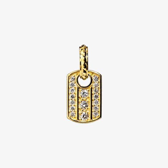 DIAMOND TAG CHARM (S), , small