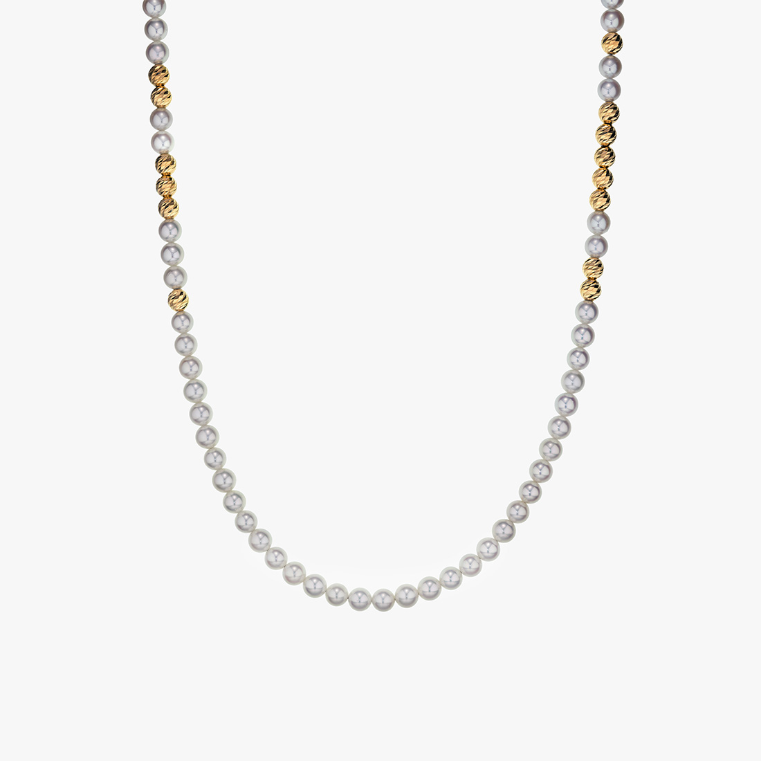 PEARL GLITTER NECKLACE 43cm, , large