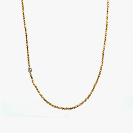 DIAMOND MICRO GLITTER NECKLACE, , small