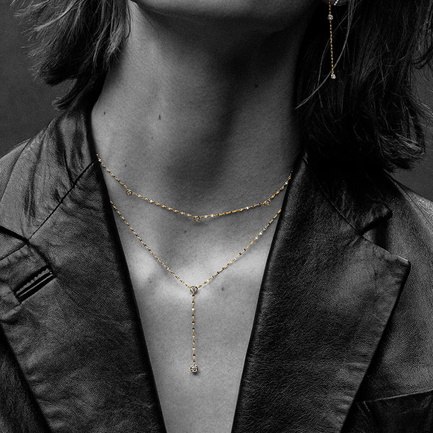 SJX W】LAB-GROWN DIAMOND (SYNTHETIC DIAMOND) CHAIN NECKLACE ...