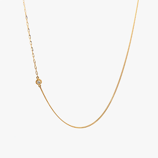 DIAMOND SLENDER NECKLACE, , small