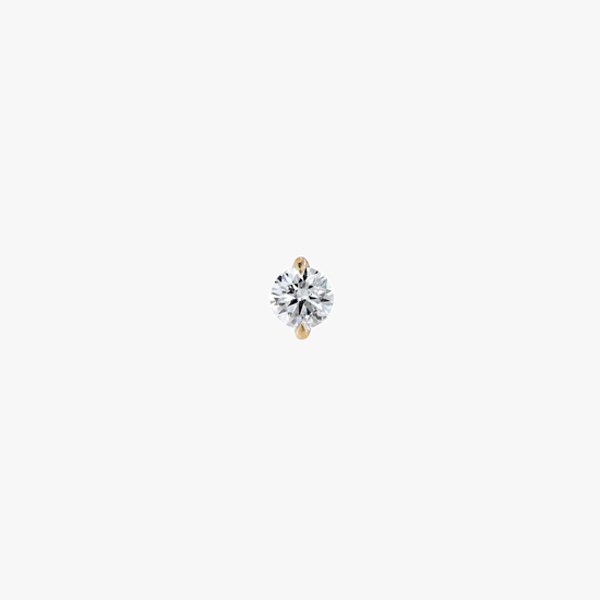 【SJX W】LAB-GROWN DIAMOND (SYNTHETIC DIAMOND) SEMI NUDE PIERCED EARRING 0.10ct, , small