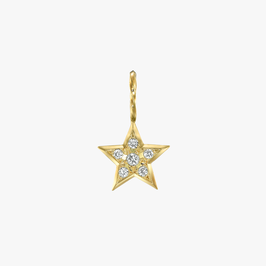 【SJX W】DIAMOND STAR CHARM, , large