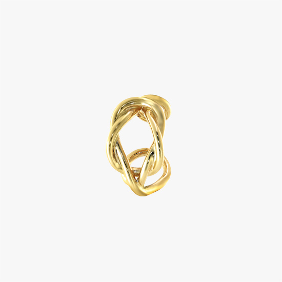 【SJX W】LINE KNOT EAR CUFF, , small