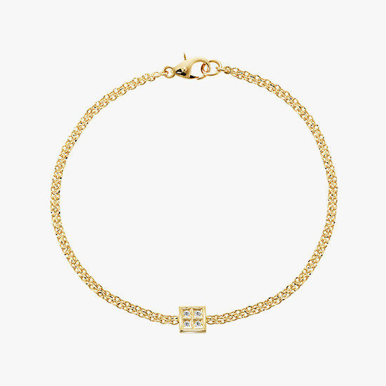 DIAMOND SQUARE BRACELET, , small