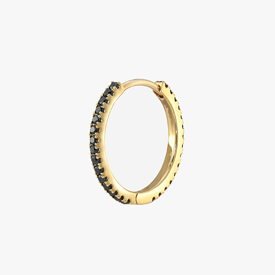 CLICK HOOP PIERCED EARRING (M), , small