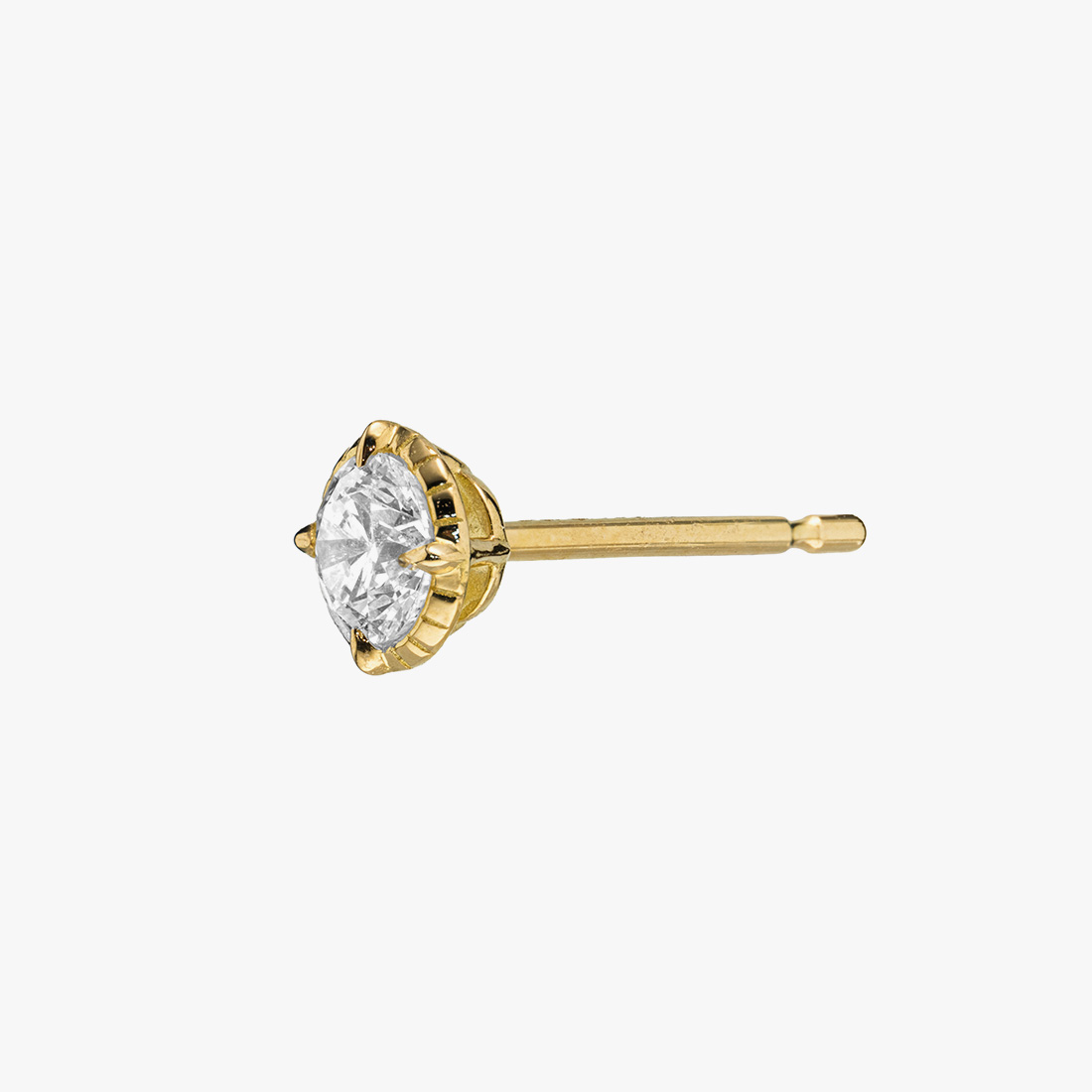 DIAMOND PIERCED EARRING 0.27ct, , large